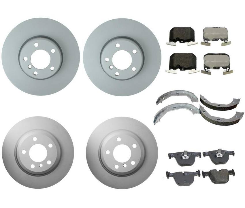 BMW Brake Kit - Pads and Rotors Front &  Rear (340mm/330mm)